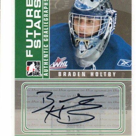 2008-09 Between The Pipes Autographs #ABH Braden Holtby (200-C12-CAPITALS)
