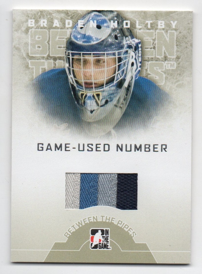 2008-09 Between The Pipes Numbers #GUN14 Braden Holtby (250-C13-CAPITALS)