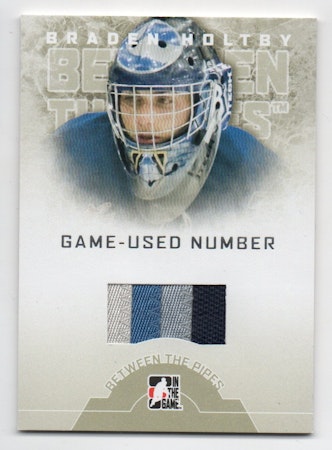 2008-09 Between The Pipes Numbers #GUN14 Braden Holtby (250-C13-CAPITALS)