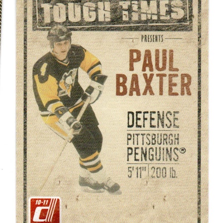 2010-11 Donruss Tough Times #7 Paul Baxter (12-C12-PENGUINS)