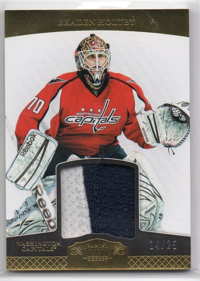 2011-12 Dominion Jerseys Prime #96 Braden Holtby (100-C1-CAPITALS)