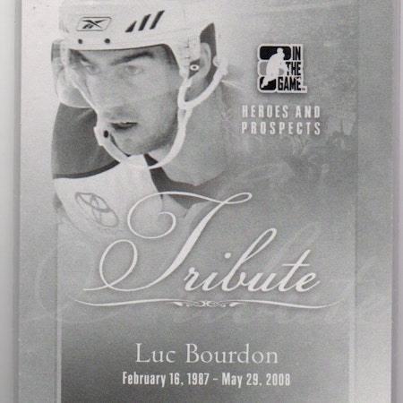 2011-12 ITG Heroes and Prospects #197 Luc Bourdon TRIB (10-C13-CANUCKS)