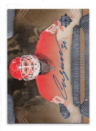 2013-14 Ultimate Collection Ultimate Signatures #USCO Chris Osgood C (100-C7-REDWINGS)