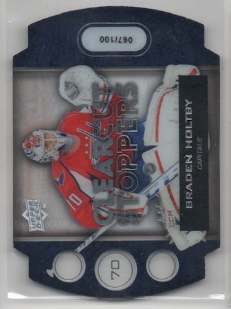 2013-14 Upper Deck Clear Cut Stoppers #CCS27 Braden Holtby (150-C12-CAPITALS)