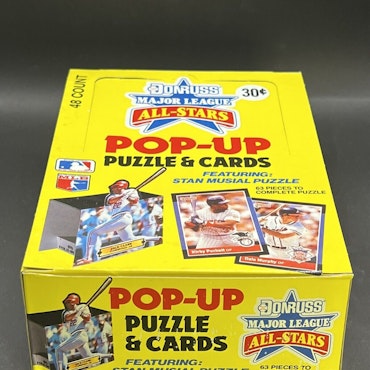1988 Donruss Baseball All-Stars Pop Up Puzzle & Cards (48-pack Box)