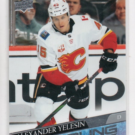 2020-21 Upper Deck #488 Alexander Yelesin YG RC (25-C12-FLAMES)