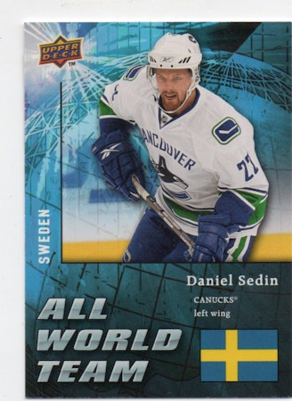 2009-10 Upper Deck All World #AW28 Daniel Sedin (20-D4-CANUCKS)