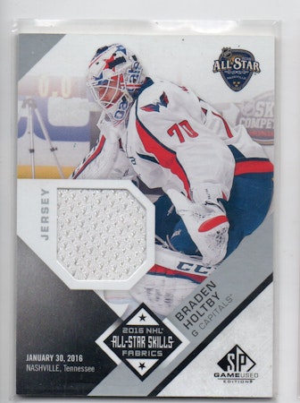 2016-17 SP Game Used All Star Skills Fabrics #ASBH Braden Holtby B (50-D5-CAPITALS)