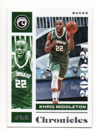 2020-21 Panini Chronicles #28 Khris Middleton (5-C15-NBABUCKS)