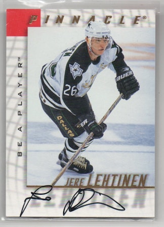 1997-98 Be A Player Autographs #123 Jere Lehtinen (40-Q13-NHLSTARS)