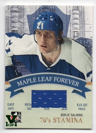 2006-07 ITG Toronto Spring Expo Maple Leafs Forever Green Vault #13 Borje Salming (300-Q14-MAPLELEAFS)