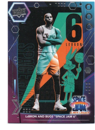 2021 Upper Deck Space Jam A New Legacy #46 LeBron and Bugs Space Jam (5-B1-OTHERS)
