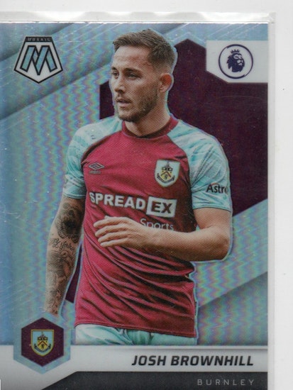 2021-22 Panini Mosaic English Premier League Silver #37 Josh Brownhill (10-C11-BURNLEY)