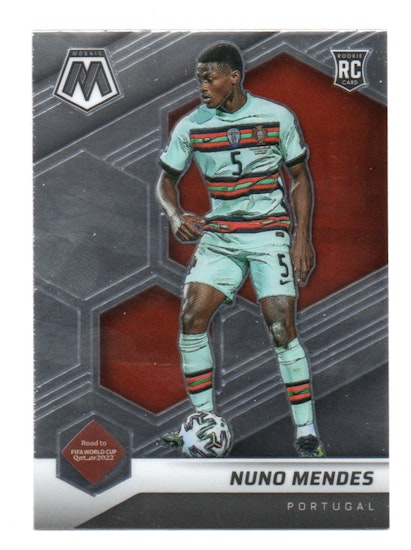 2021-22 Panini Mosaic Road to the FIFA World Cup Qatar #111 Nuno Mendes (10-C8-PORTUGAL)