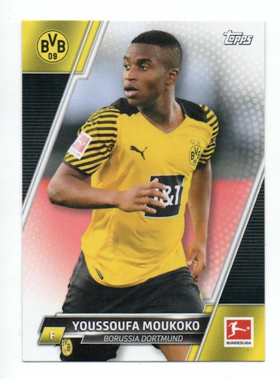 2021-22 Topps Bundesliga #51 Youssoufa Moukoko (5-Q12-DORTMUND)
