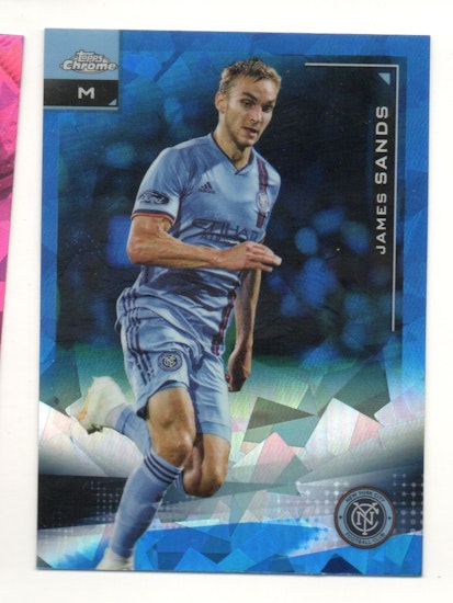 2021 Topps Chrome MLS Sapphire #143 James Sands (12-R13-MLSNEWYORKCITY)