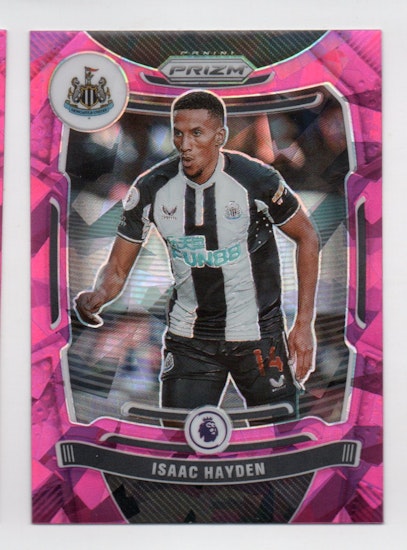 2021-22 Panini Prizm English Premier League Prizms Pink Ice #43 Isaac Hayden (12-R13-NEWCASTLE)