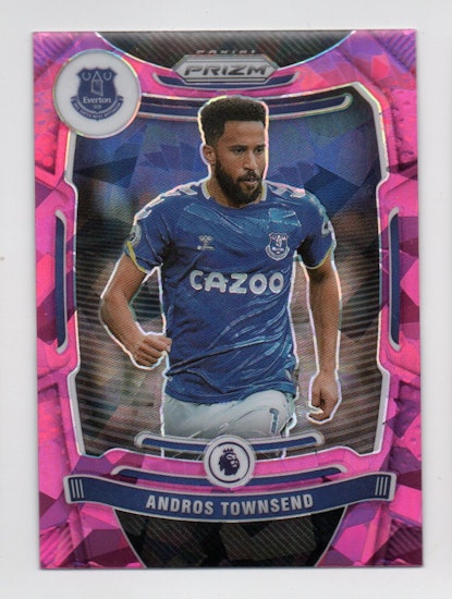2021-22 Panini Prizm English Premier League Prizms Pink Ice #97 Andros Townsend (15-R14-EVERTON)