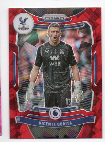 2021-22 Panini Prizm English Premier League Prizms Red Ice #286 Vicente Guaita (20-R14-CRYSTALPALACE)