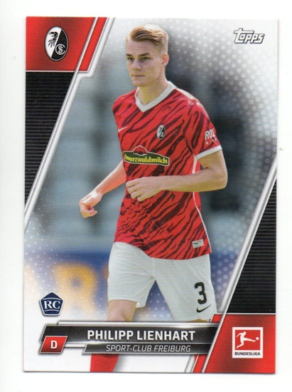 2021-22 Topps Bundesliga #80 Philipp Lienhart RC (10-Q12-FREIBURG)
