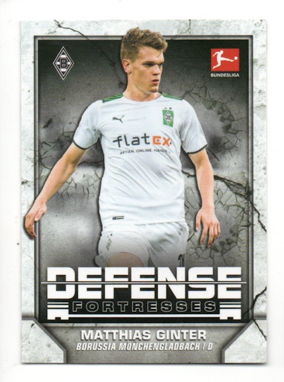 2021-22 Topps Bundesliga Defense Fortresses #DFMG Matthias Ginter (10-B6-BORUSSIAMÖNCHENGLADBACH)