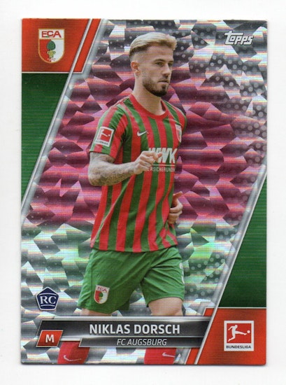 2021-22 Topps Bundesliga Sparkle Foil #3 Niklas Dorsch (15-Q11-AUGSBURG)