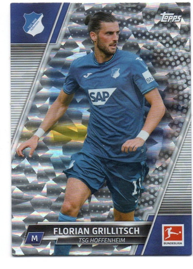 2021-22 Topps Bundesliga Sparkle Foil #91 Florian Grillitsch (10-Q12-HOFFENHEIM)
