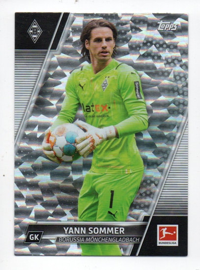 2021-22 Topps Bundesliga Sparkle Foil #148 Yann Sommer (15-C6-BORUSSIAMÖNCHENGLADBACH)