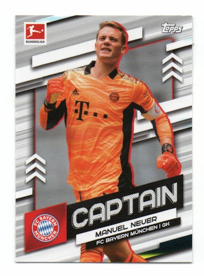 2021-22 Topps Bundesliga Team Captains #TCMNE Manuel Neuer (15-R1-BAYERNMUNCHEN)