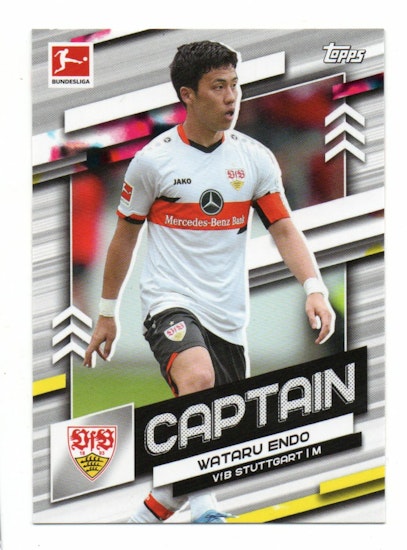 2021-22 Topps Bundesliga Team Captains #TCWE Wataru Endo (10-R1-STUTTGART)