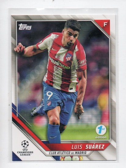 2021-22 Topps UEFA Champions League 1st Edition #9 Luis Suarez (20-R3-ATLETICOMADRID)