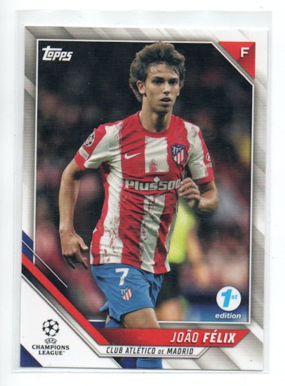 2021-22 Topps UEFA Champions League 1st Edition #58 Joao Felix (10-Q10-ATLETICOMADRID)