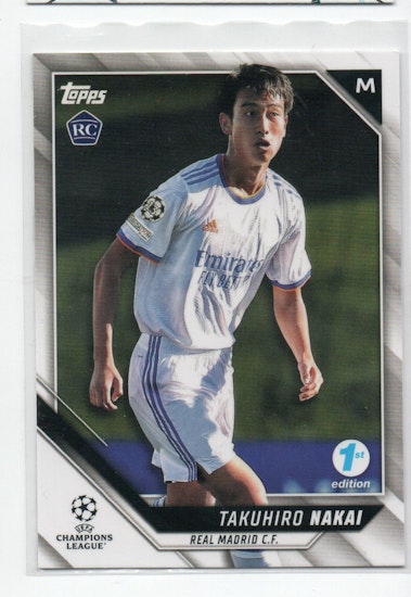 2021-22 Topps UEFA Champions League 1st Edition #64 Takuhiro Nakai (15-Q10-REALMADRID)