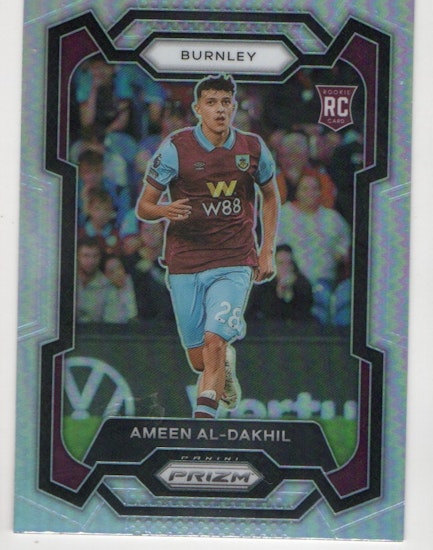 2023-24 Panini Prizm English Premier League Prizms Silver #276 Ameen Al-Dakhil (20-D3-BURNLEY)