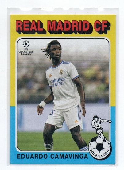 2021-22 Topps UEFA Champions League '75-76 Footballer #7517 Eduardo Camavinga (20-Q11-REALMADRID)
