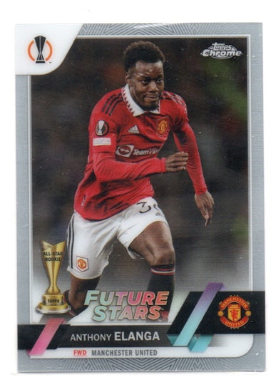 2022-23 Topps Chrome UEFA Club Competitions #169 Anthony Elanga FS (15-D4-MANCHESTERUNITED)