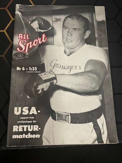 ALL SPORT 1960 NR 6 - INSLAG MED INGEMAR JOHANSSON  BL.A