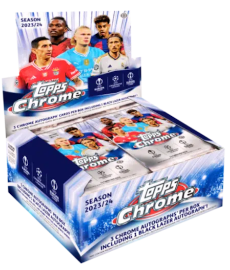 2023-24 Topps Chrome UEFA Club Competitions (Jumbo Box)