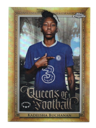 2022-23 Topps Chrome UEFA Women's Champions League Queens of Football #Q2 Kadeisha Buchanan (12-T3-CHELSEA)