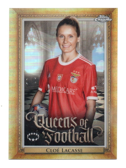 2022-23 Topps Chrome UEFA Women's Champions League Queens of Football #Q8 Cloe Lacasse (20-T3-BENFICA)