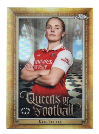 2022-23 Topps Chrome UEFA Women's Champions League Queens of Football #Q19 Kim Little (20-T3-ARSENAL)