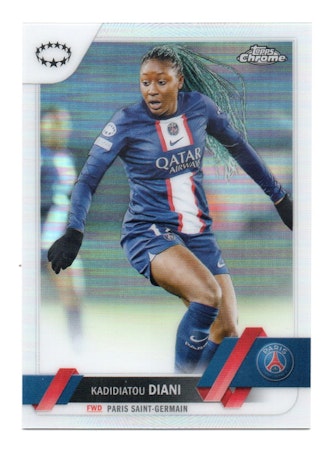 2022-23 Topps Chrome UEFA Women's Champions League Refractors #94 Kadidiatou Diani (12-T10-PARISSG)