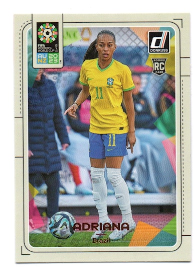 2023 Donruss Women's World Cup #13 Adriana (10-T3-BRAZIL)