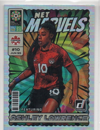 2023 Donruss Women's World Cup Net Marvels #4 Ashley Lawrence (10-T6-CANADA)