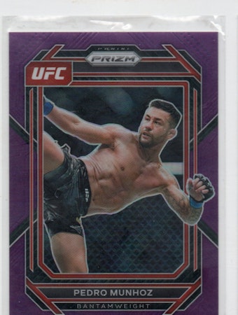 2023 Panini Prizm UFC Prizms Purple #174 Pedro Munhoz (20-C9-UFC)