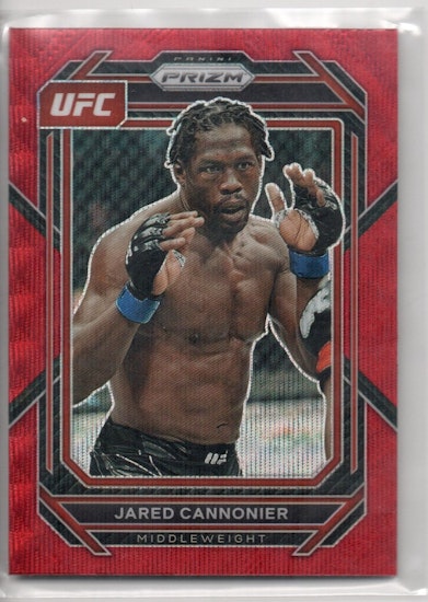 2023 Panini Prizm UFC Prizms Red #129 Jared Cannonier (20-C9-UFC)