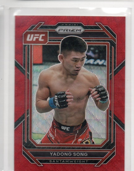 2023 Panini Prizm UFC Prizms Red #186 Yadong Song (30-C9-UFC)