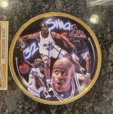 SHAQUILLE O'NEAL GOLD EDITION COLLECTORS Mini Plate Rare