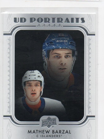 2019-20 Upper Deck UD Portraits #P21 Mathew Barzal (10-U2-ISLANDERS)