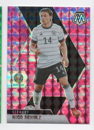 2020-21 Panini Mosaic UEFA Euro Mosaic Camo Pink #127 Nico Schulz (15-U12-GERMANY)